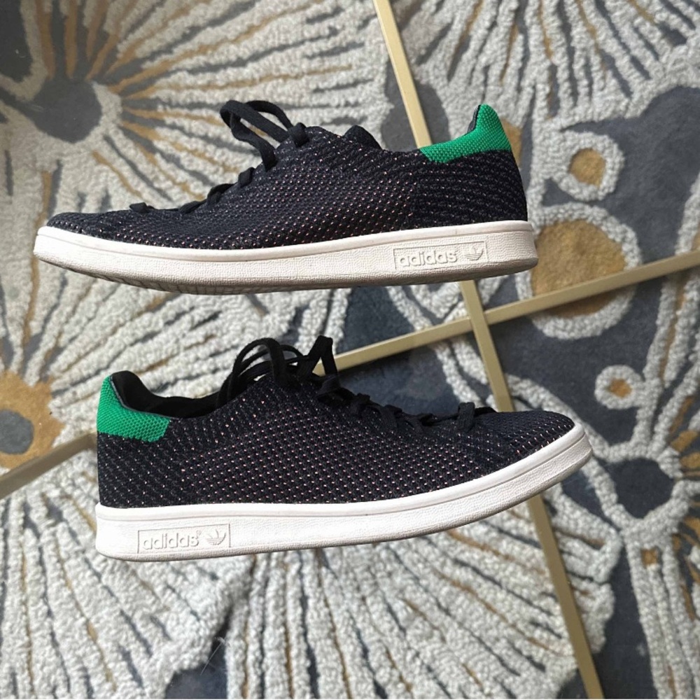 adidas Originals Stan Smith Primeknit Black/Green/Orange, Men’s size 7. Good UC - Picture 2 of 5